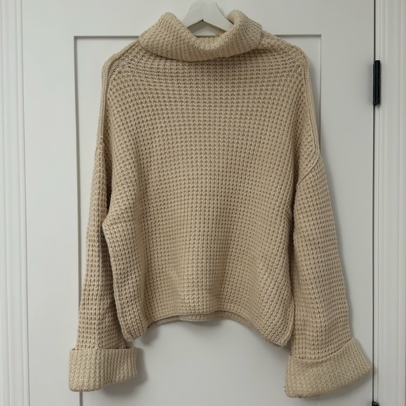 Free People Sweaters - Free People Oversized Slouchy Turtleneck Sweater